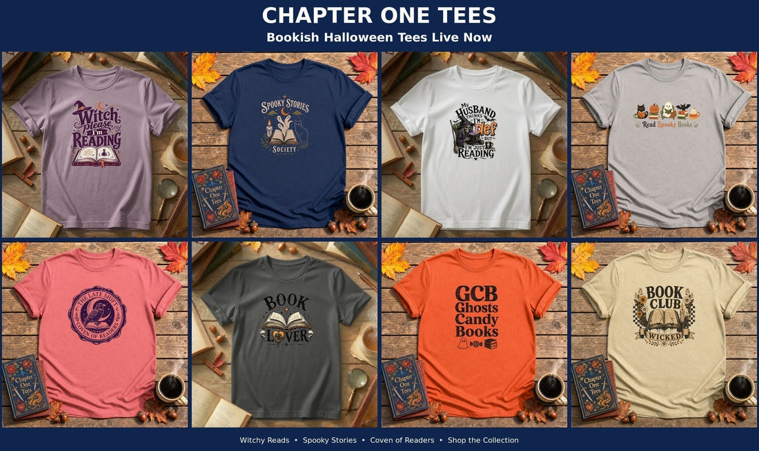 Bookish Halloween Tees Live Now