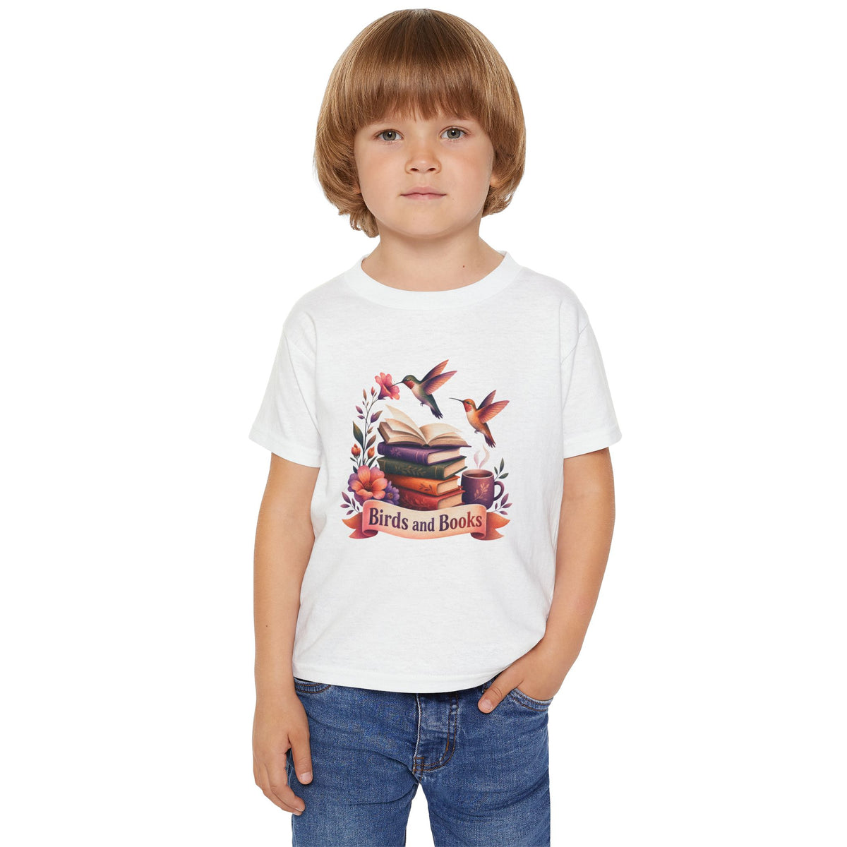 Birds and Books Toddler T-shirt