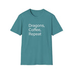 Dragons, Coffee, Repeat T-Shirt