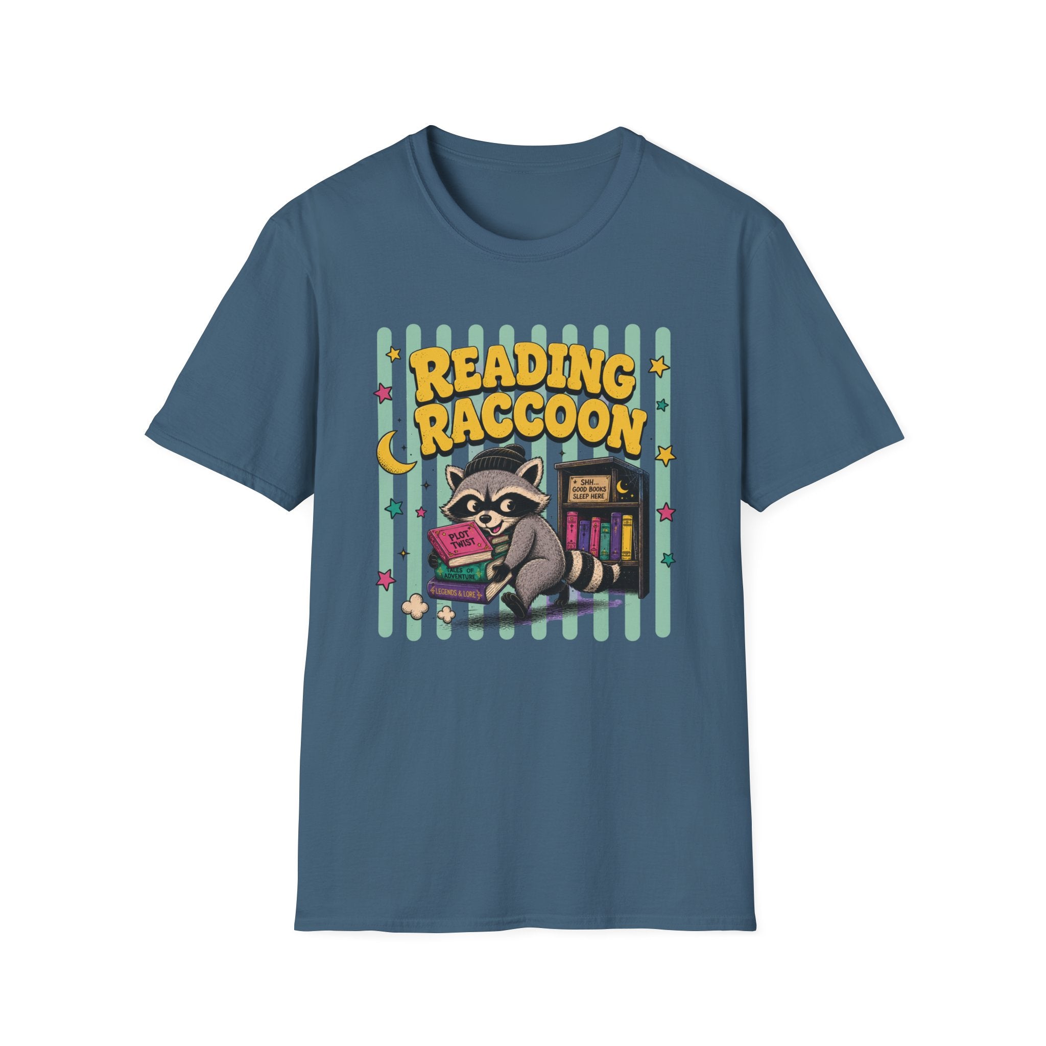 Reading Raccoon T-Shirt