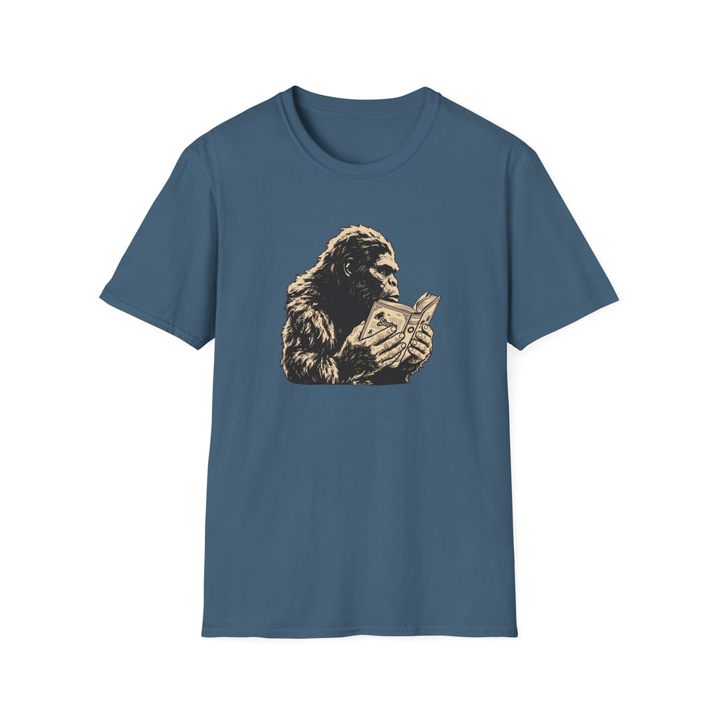 Bigfoot Reading T-Shirt