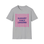 Support Public Libraries - Stripes T-Shirt