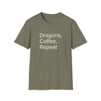 Dragons, Coffee, Repeat T-Shirt