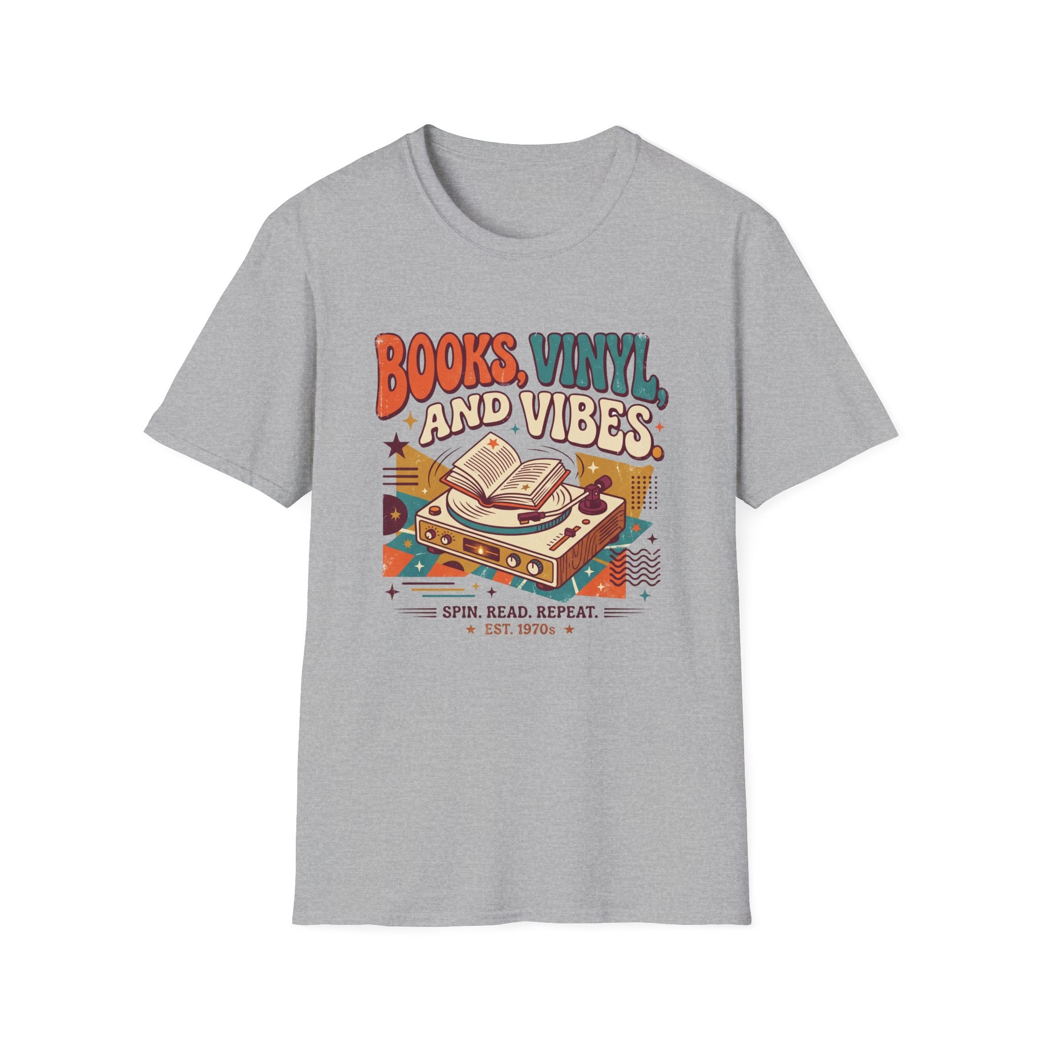 Books, Vinyl, and Vibes T-Shirt