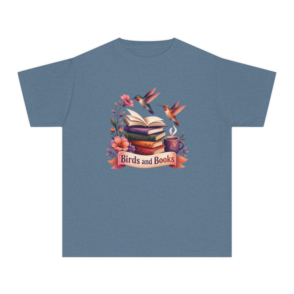 Birds and Books Kid Tee