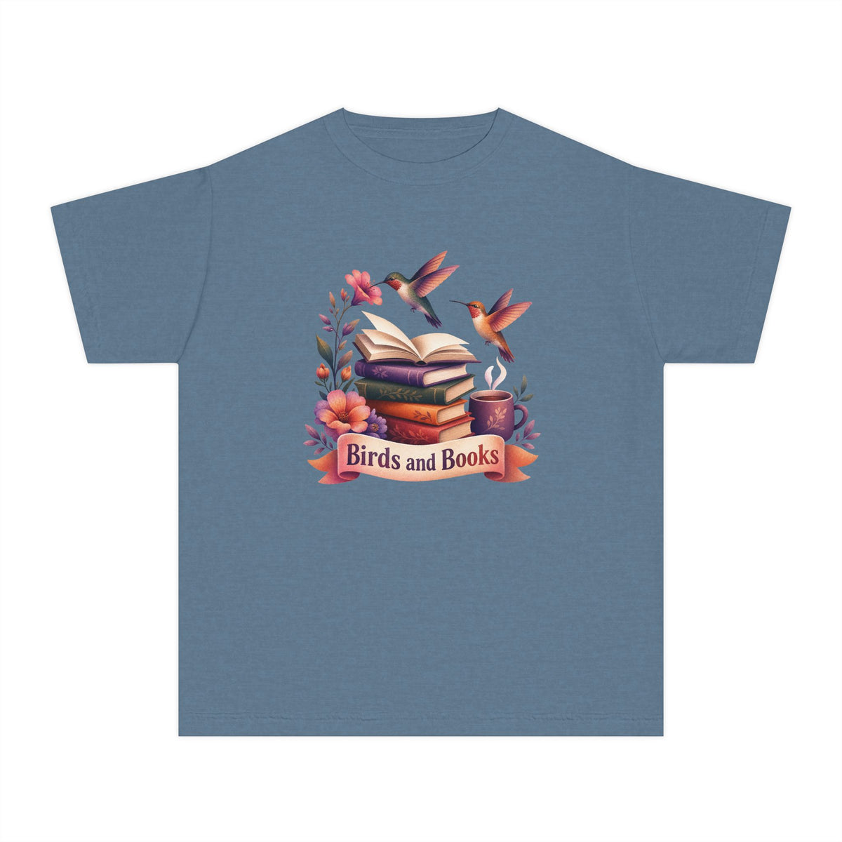 Birds and Books Kid Tee