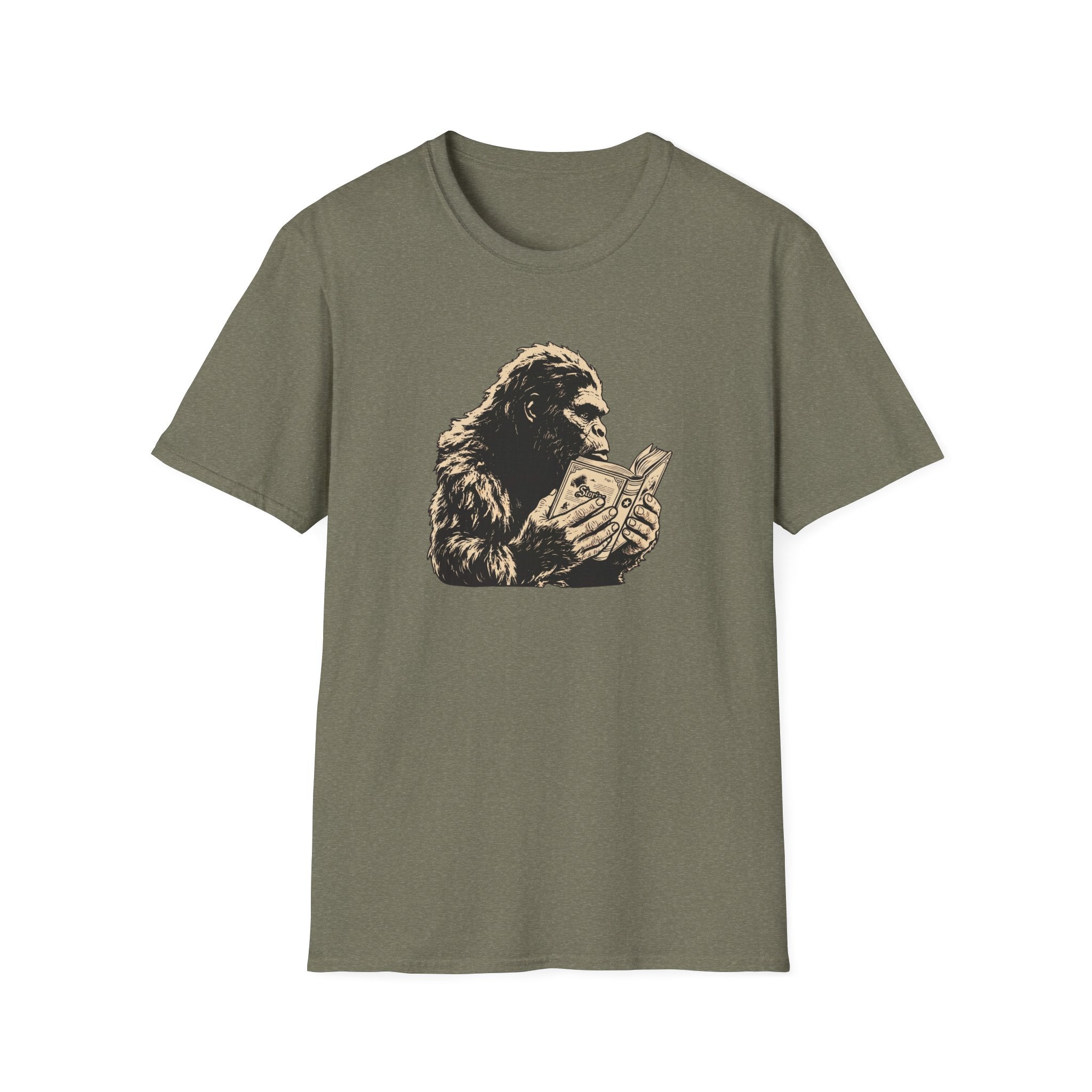 Bigfoot Reading T-Shirt