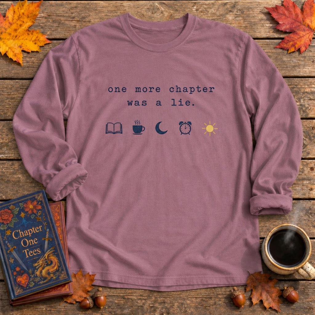 Was A Lie Bookish Long Sleeve Tee