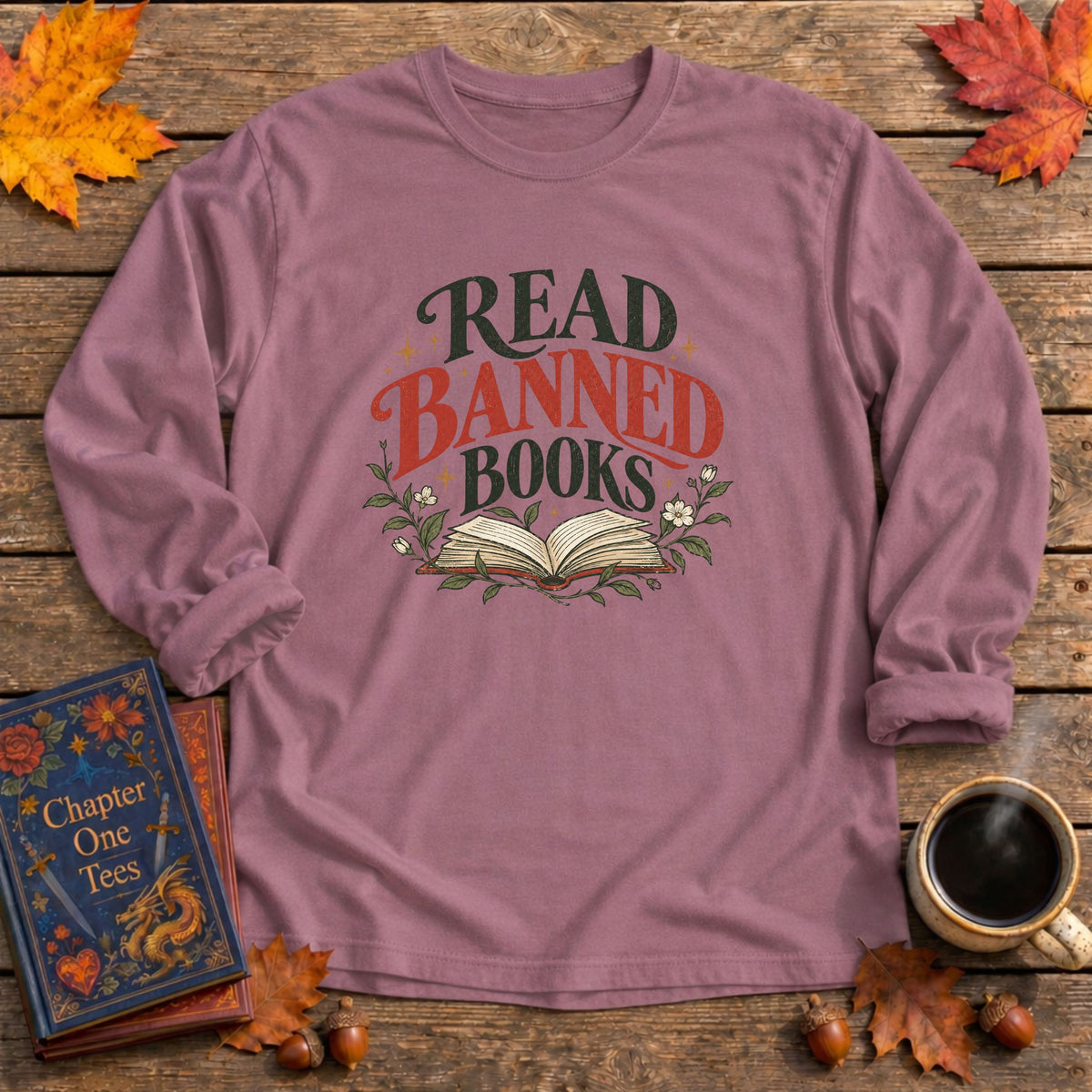 Read Banned Books Long Sleeve Book Tee