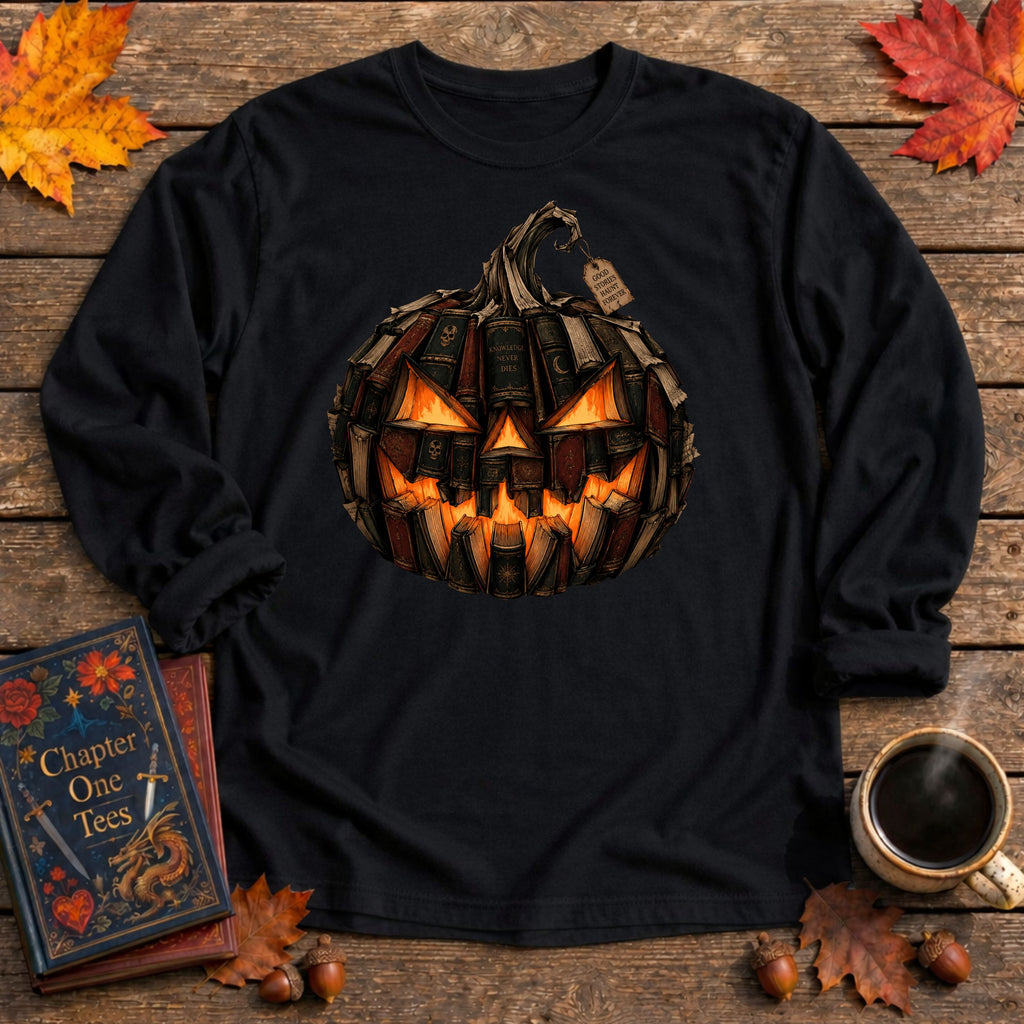 Book-O-Lantern Long Sleeve Book Tee