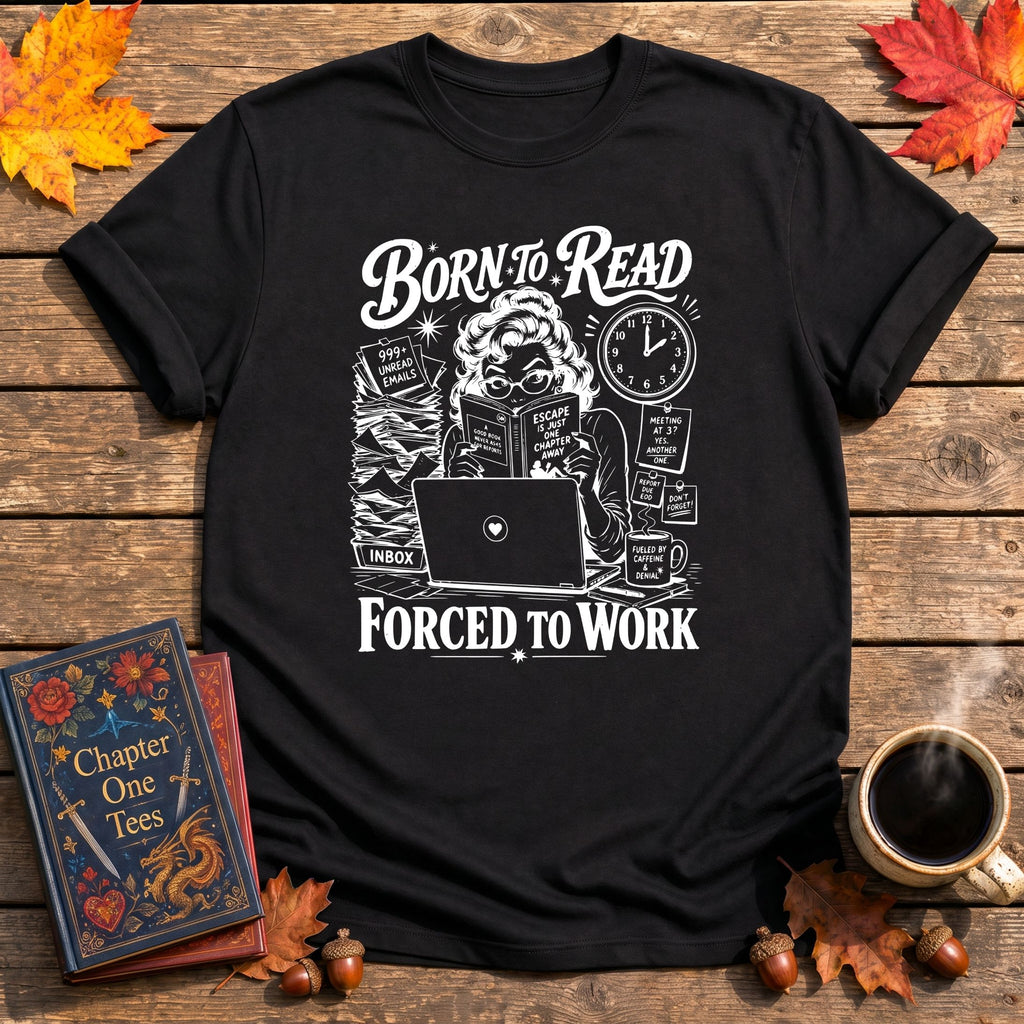Forced to Work Book T-Shirt