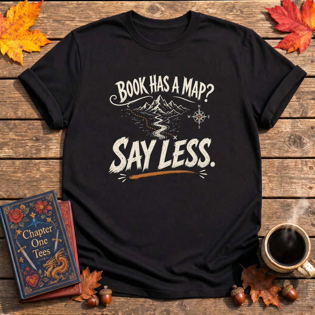 Book Has A Map T-Shirt
