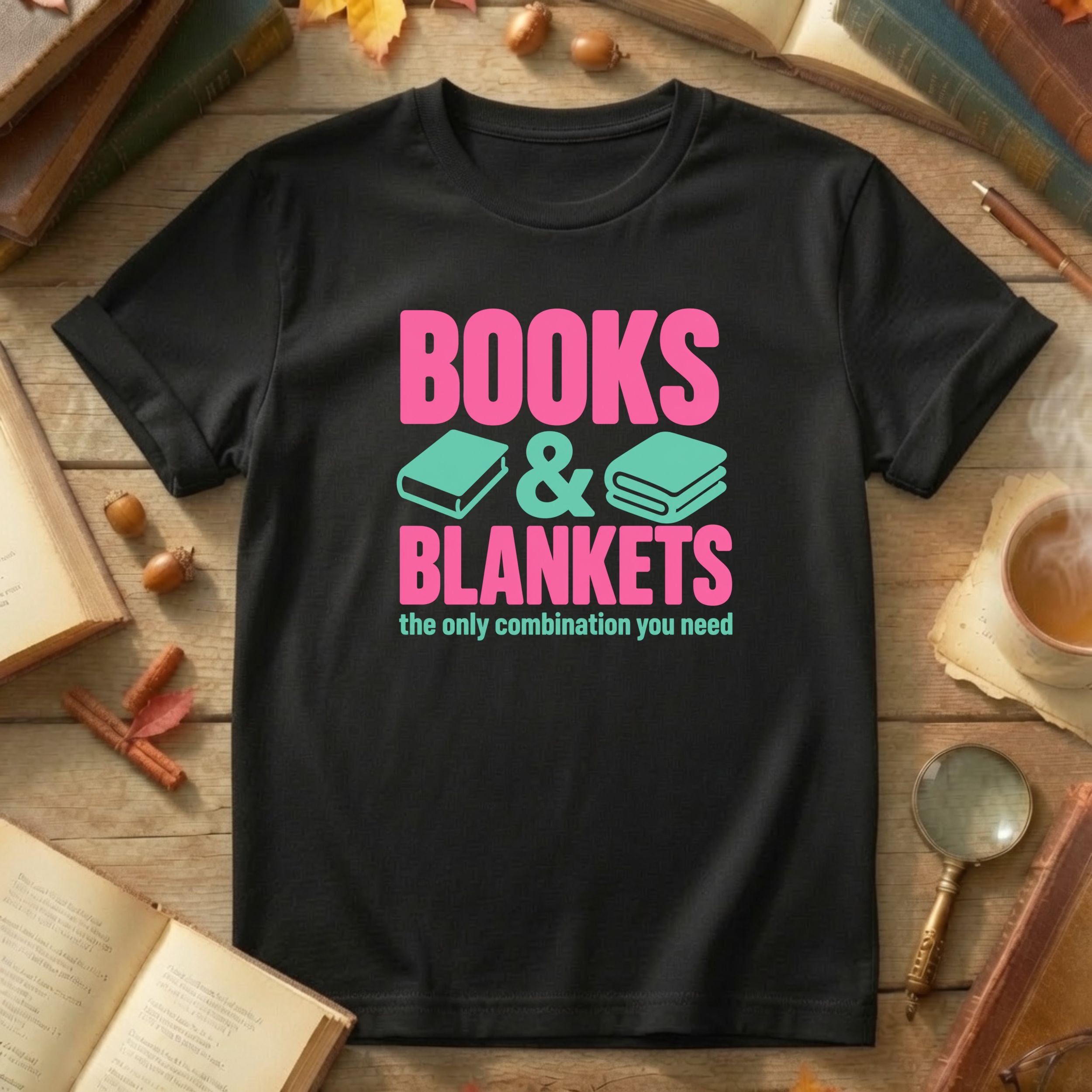 Books & Blankets T-Shirt