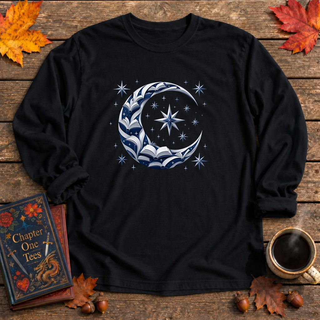 Crescent Moon Long Sleeve Book Tee