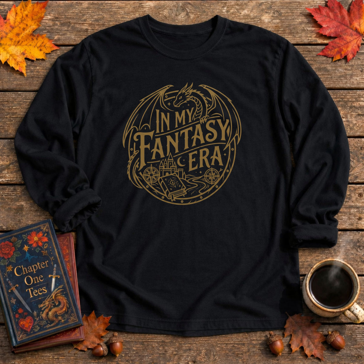 In My Fantasy Era Long Sleeve Book Tee