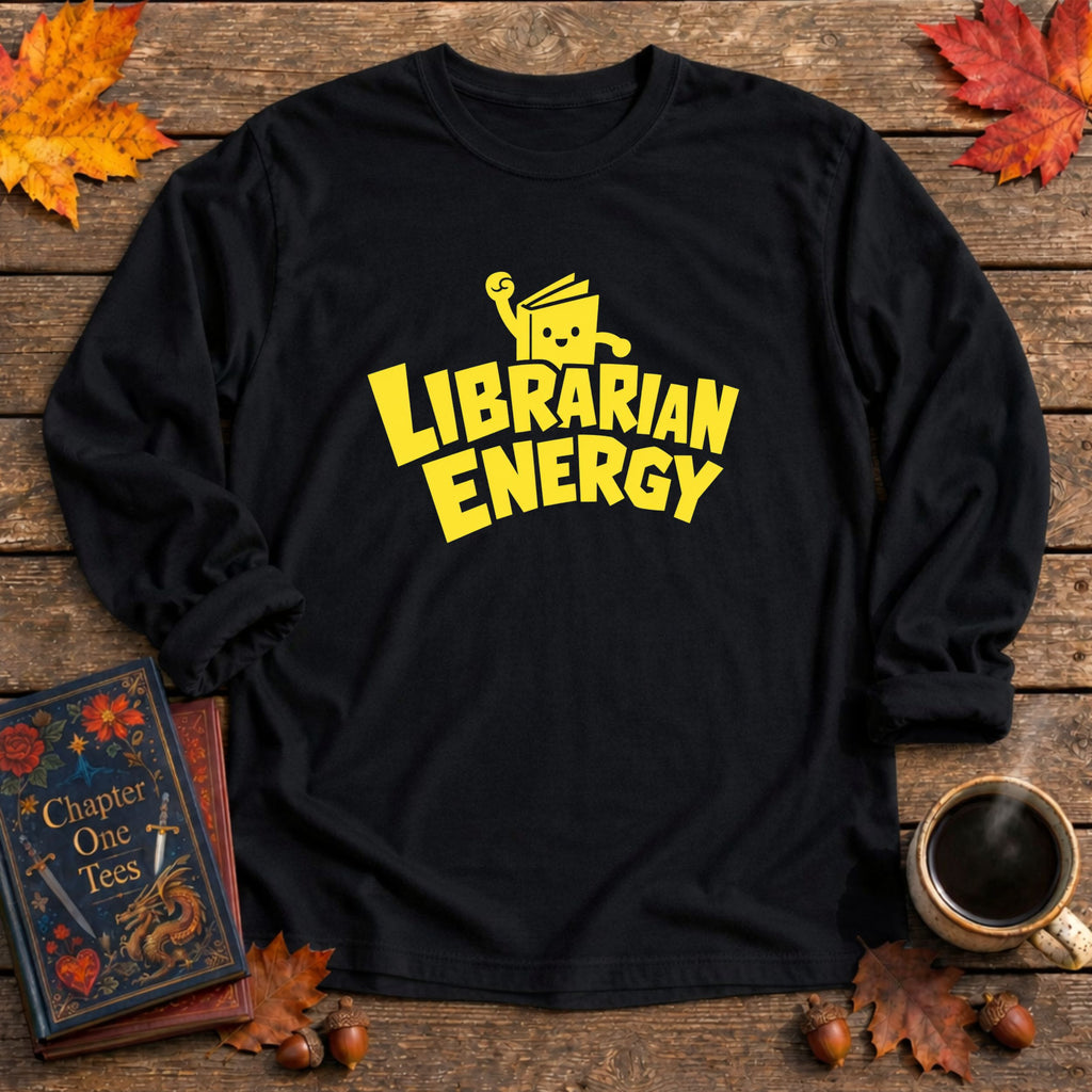 Librarian Energy Long Sleeve Tee