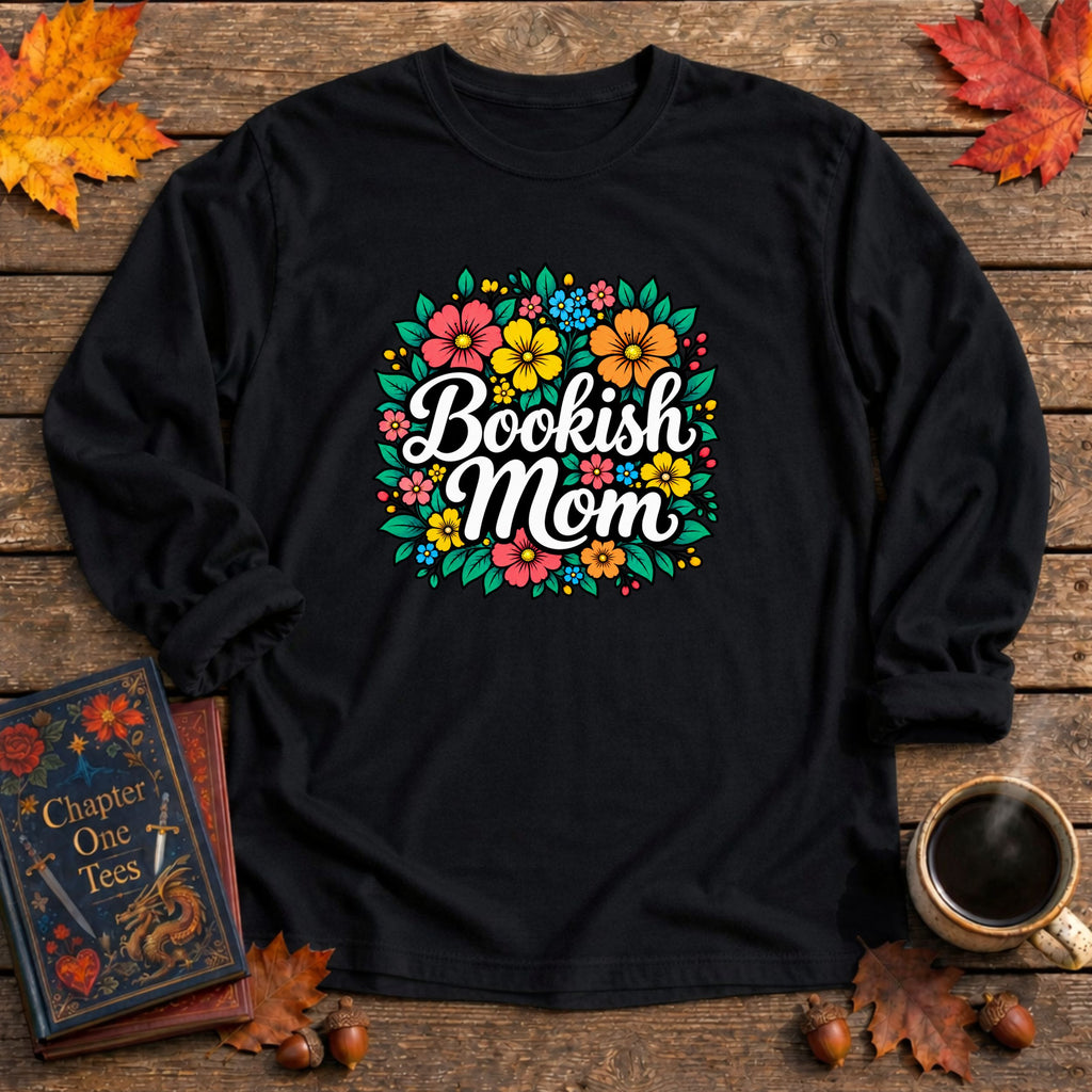 Bookish Mom Long Sleeve Book Tee