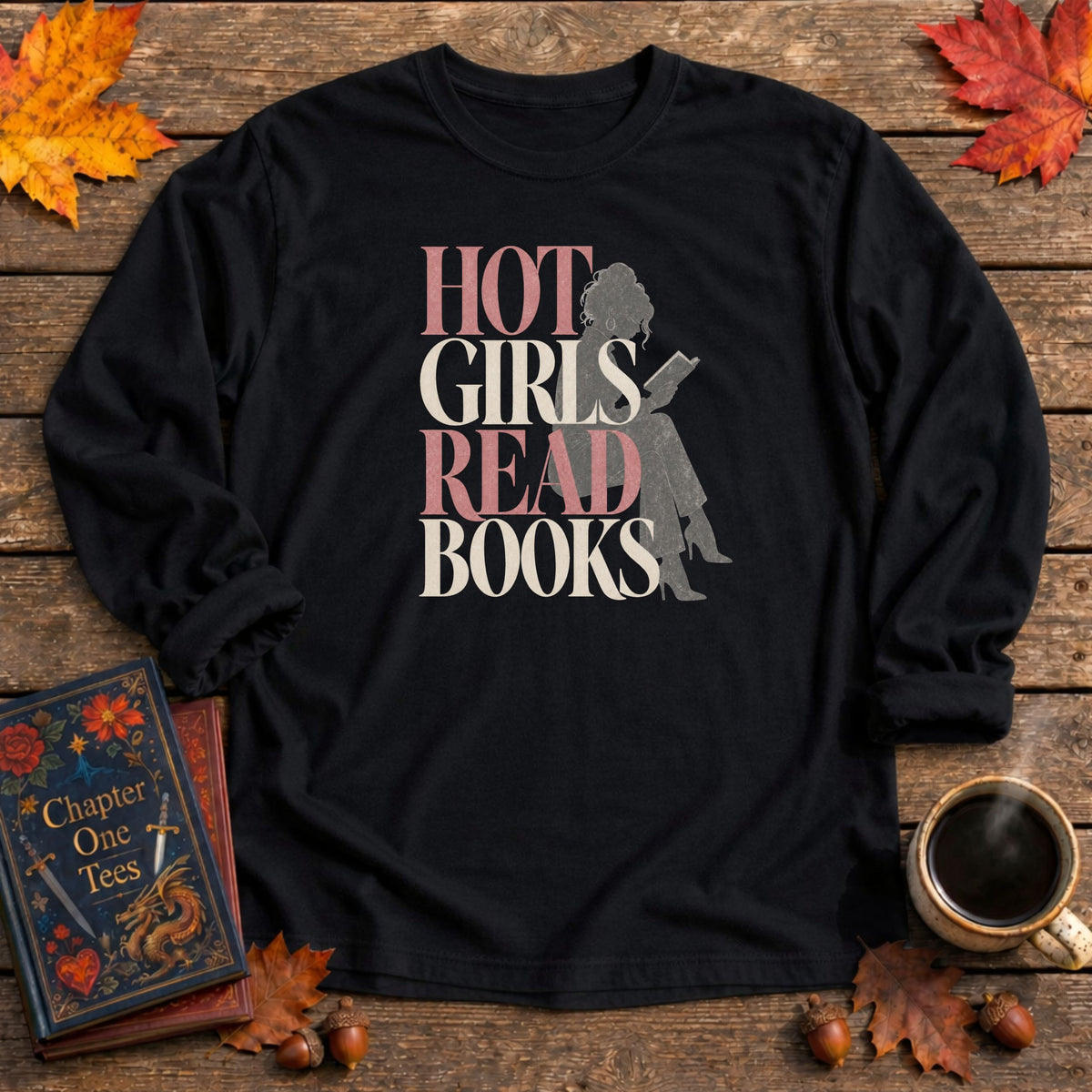 Hot Girls Read Long Sleeve Book Tee