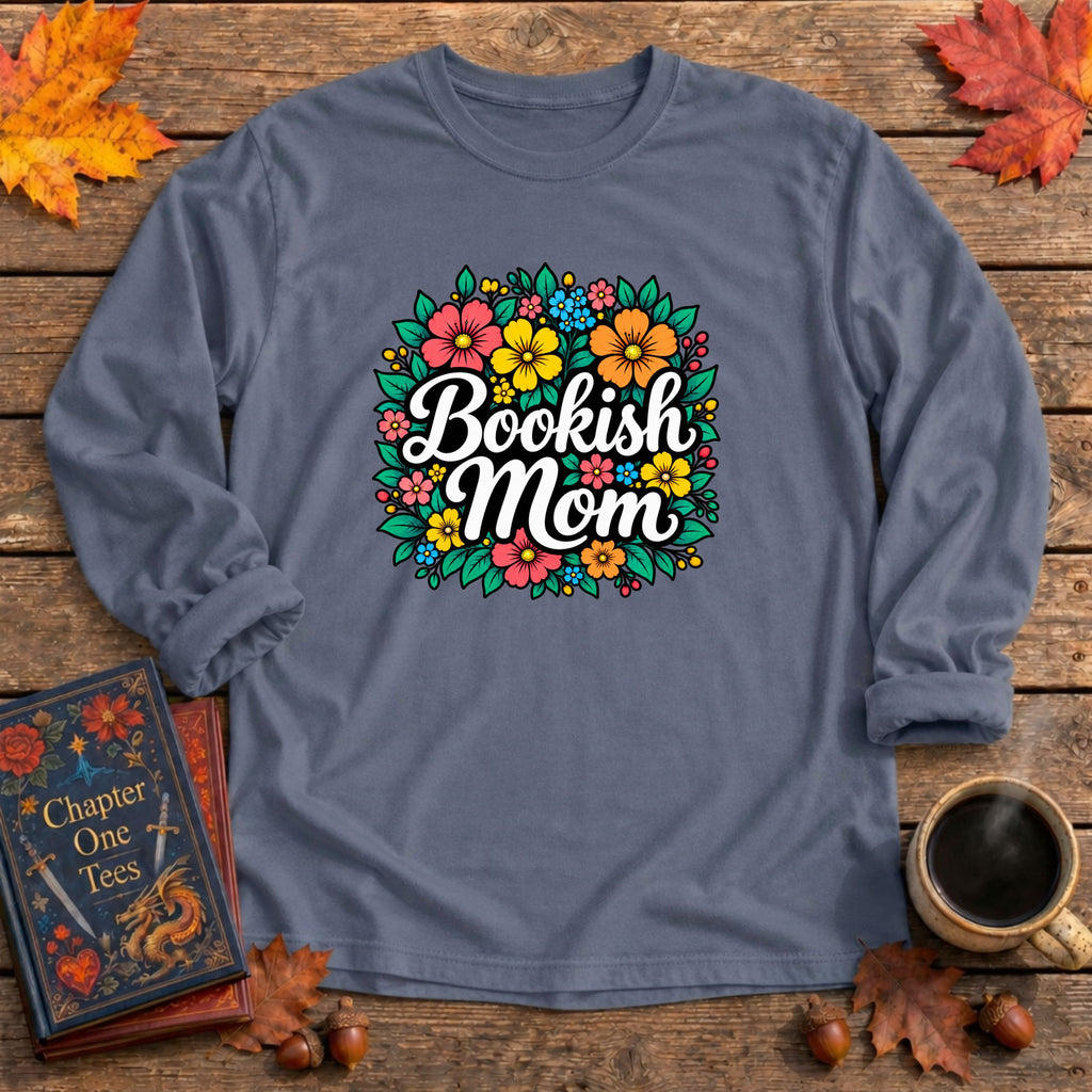 Bookish Mom Long Sleeve Book Tee