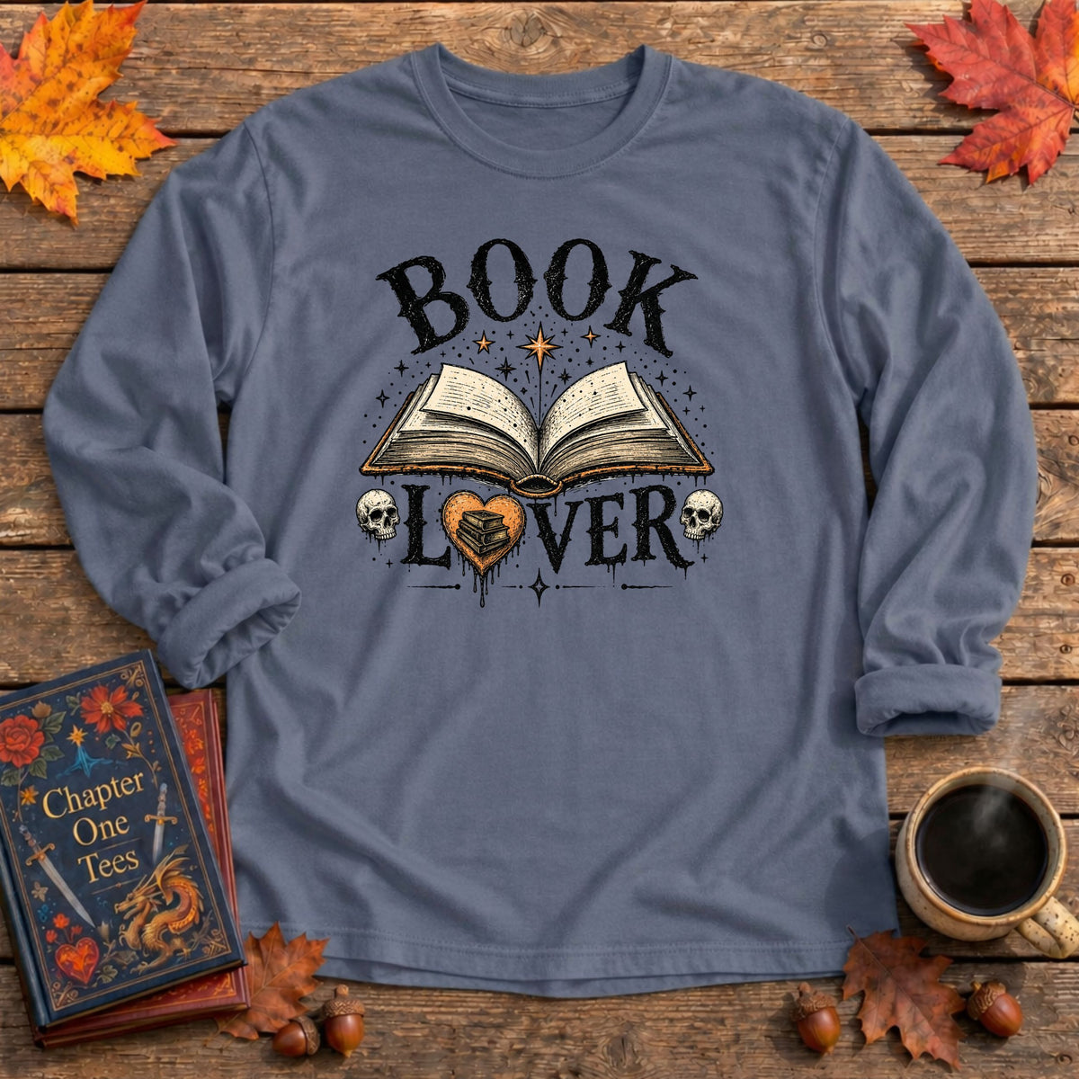 Book Lover Long Sleeve Book Tee