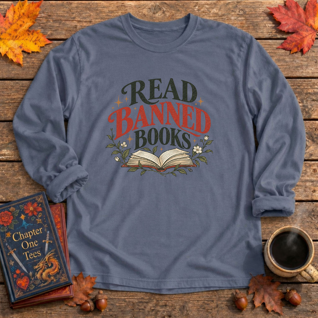 Read Banned Books Long Sleeve Book Tee