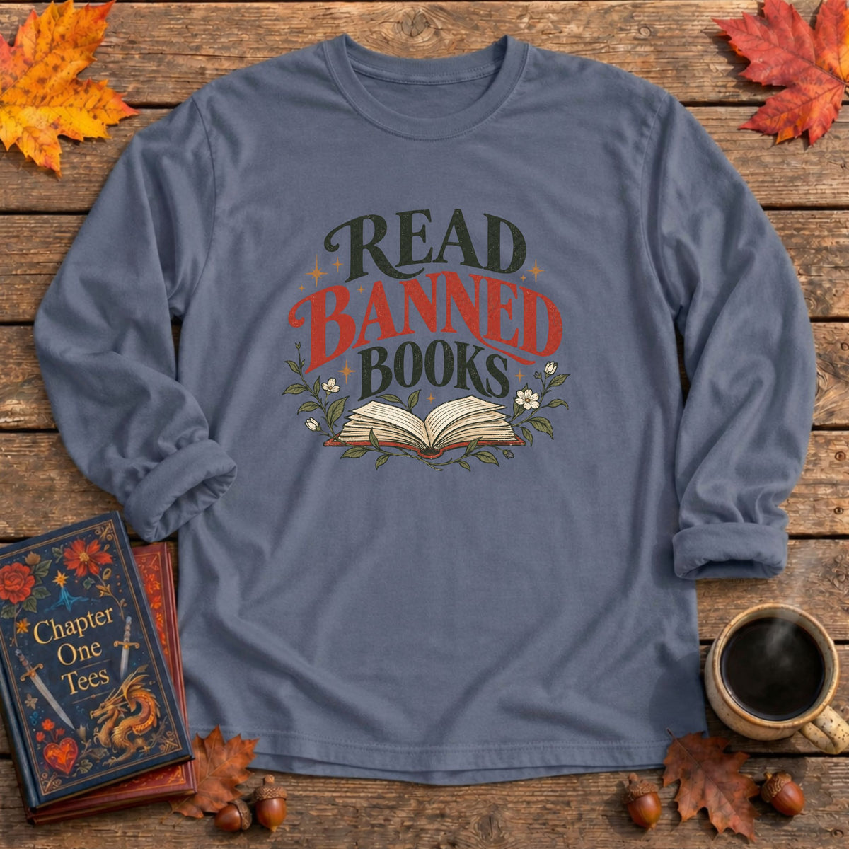 Read Banned Books Long Sleeve Book Tee