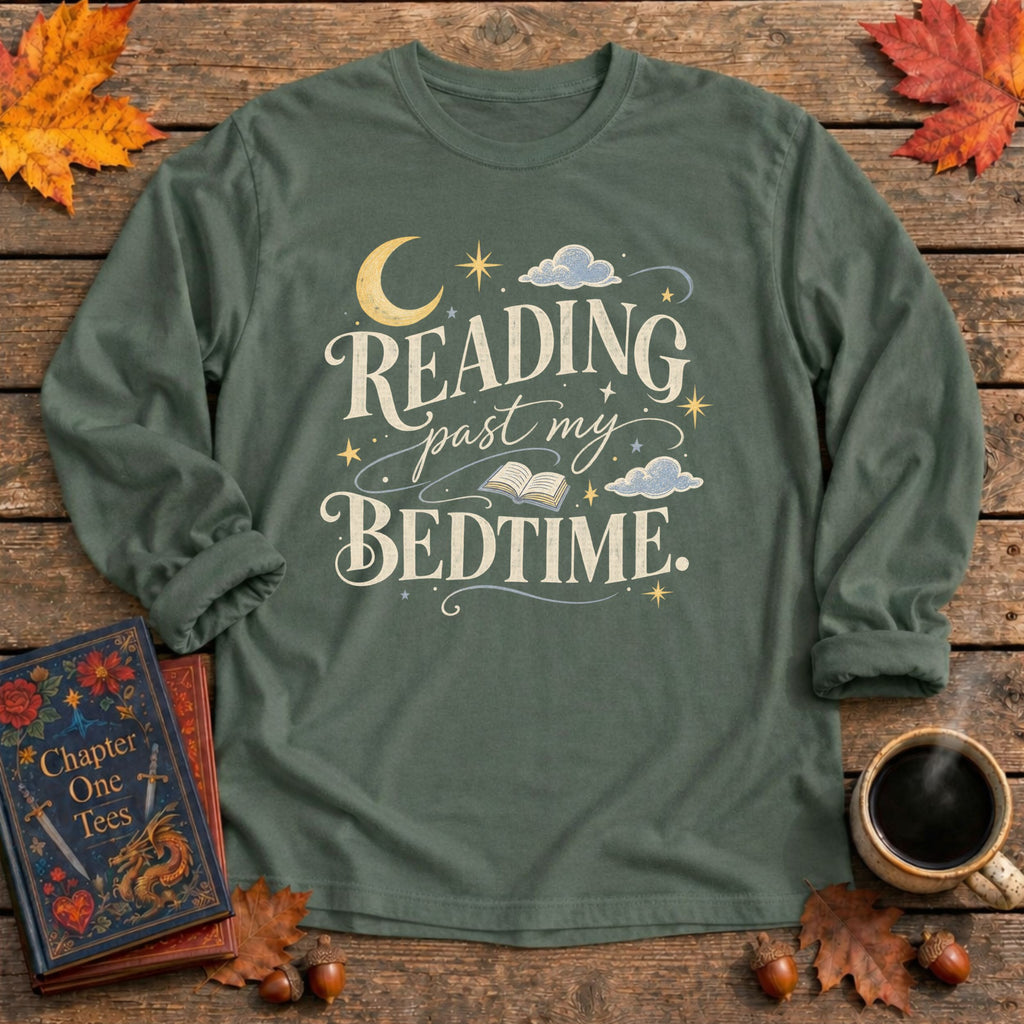 Reading Past My Bedtime Long Sleeve Tee