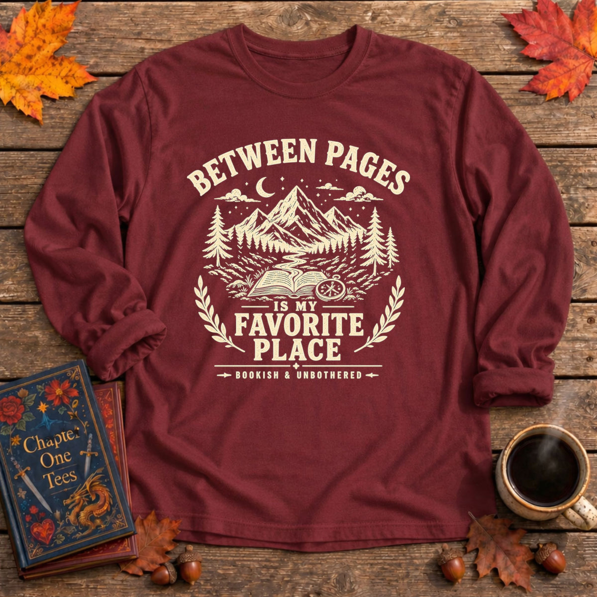 Between Pages Long Sleeve Book Tee