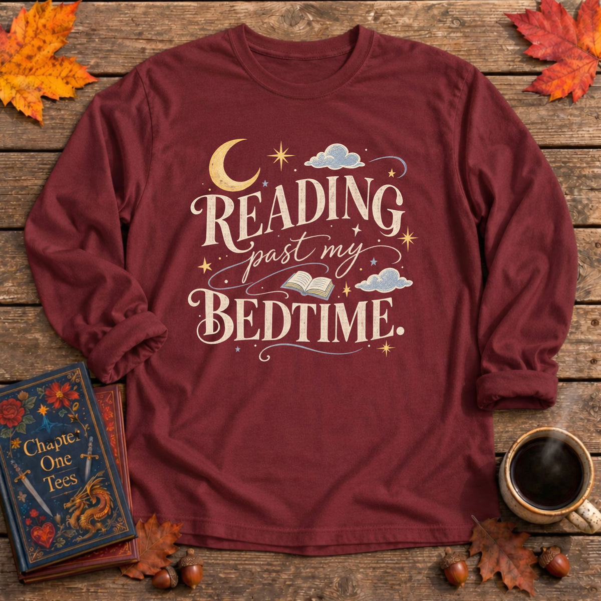 Reading Past My Bedtime Long Sleeve Tee