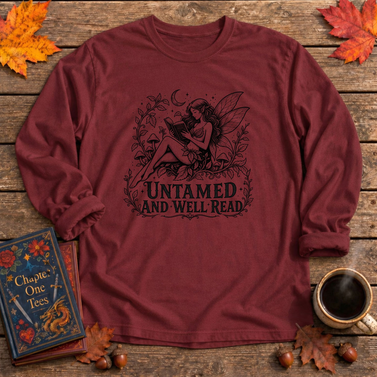 Untamed and Well Read Long Sleeve Book Tee