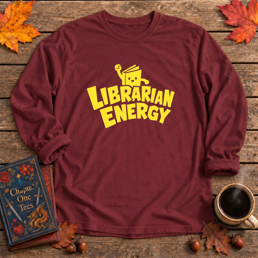 Librarian Energy Long Sleeve Tee