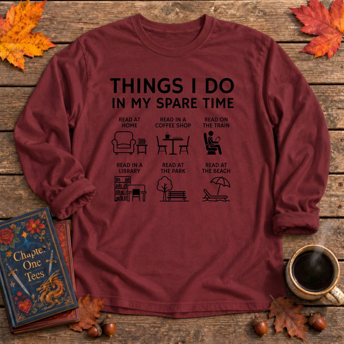 Things I Do Long Sleeve Book Tee