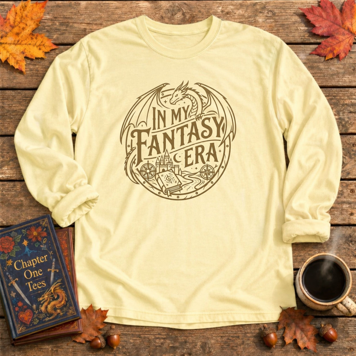 In My Fantasy Era Long Sleeve Book Tee