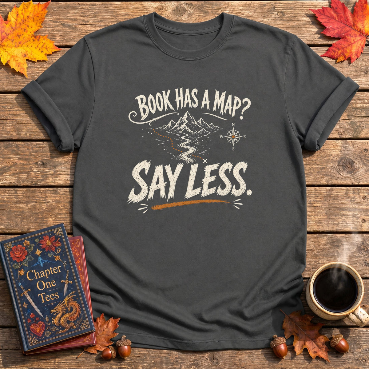 Book Has A Map T-Shirt