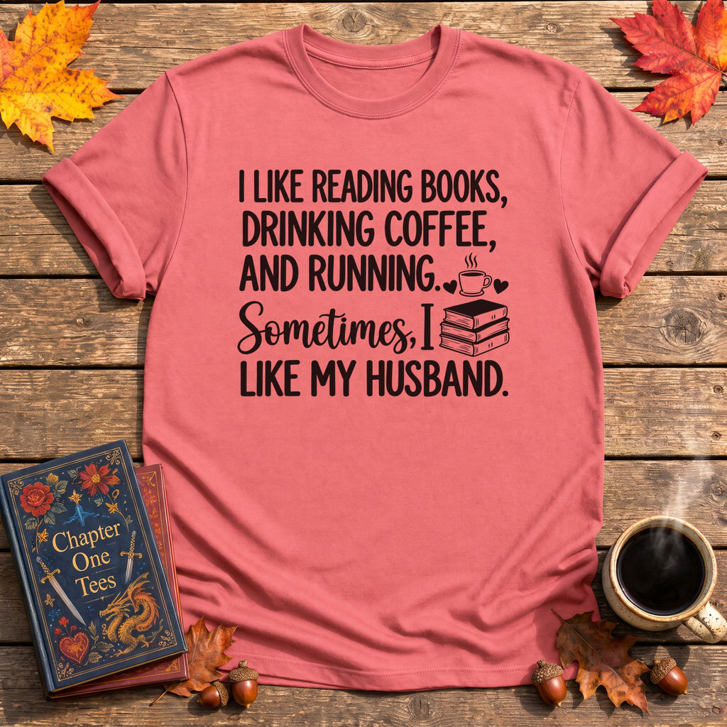 Reading Books, Drinking Coffee T-Shirt