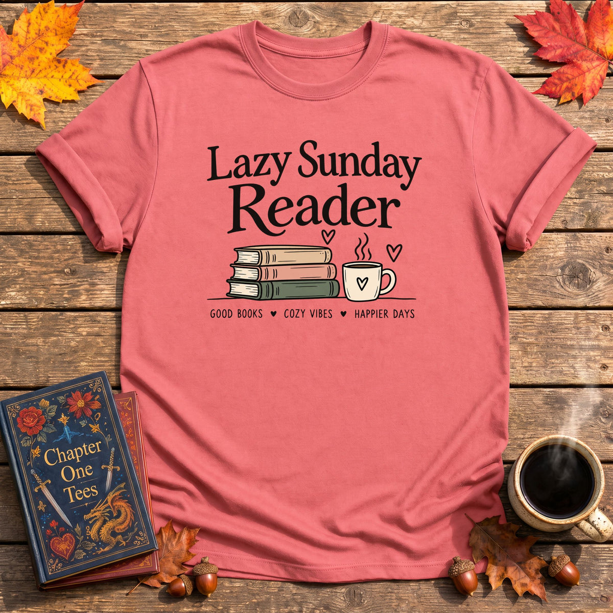 Lazy Sunday Reader T-Shirt