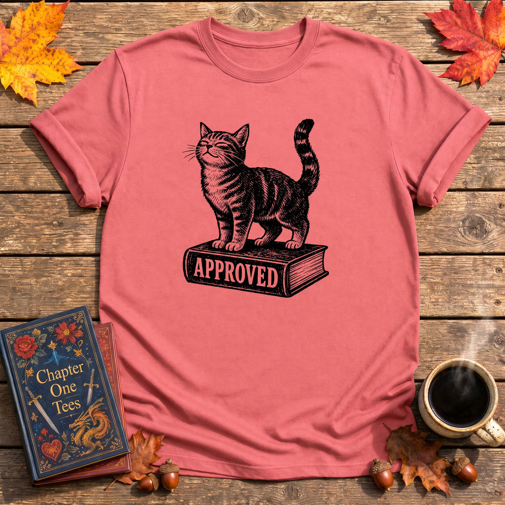 Cat Approved Book T-Shirt