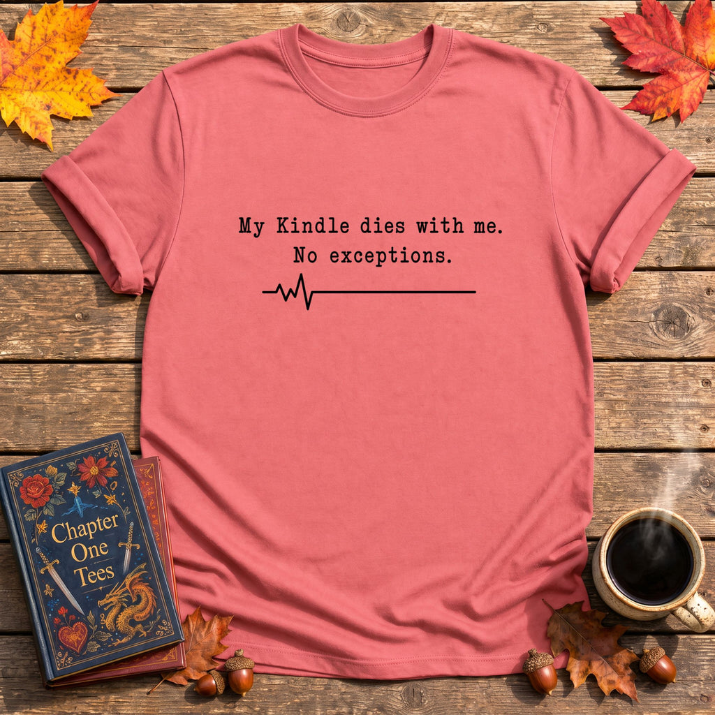 Dies With Me Book T-Shirt