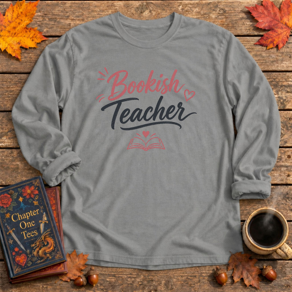 Bookish Teacher Long Sleeve Book Tee