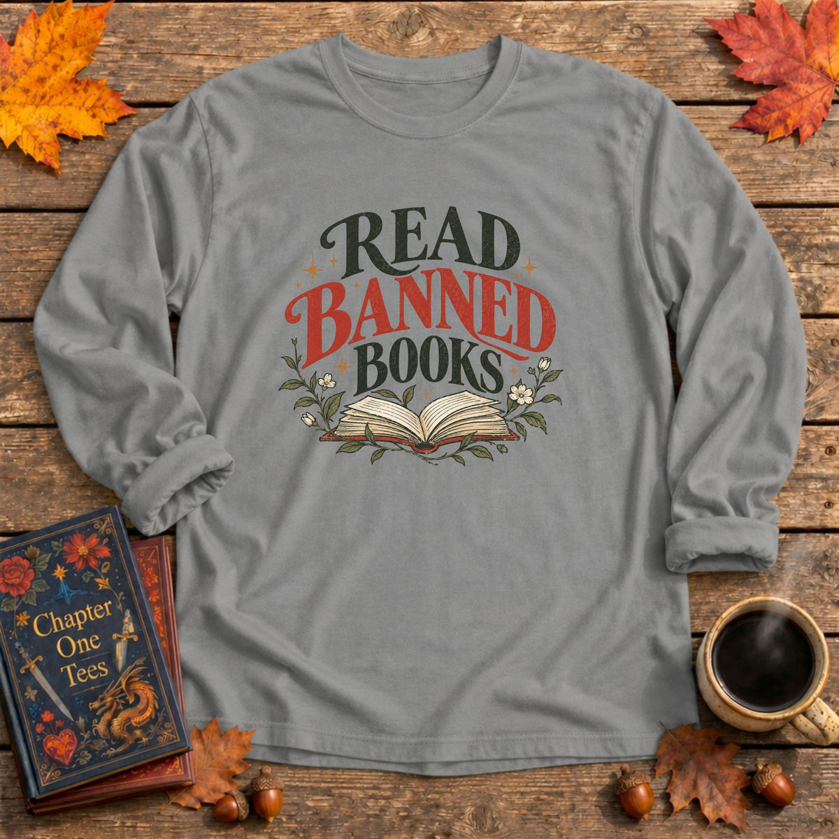 Read Banned Books Long Sleeve Book Tee