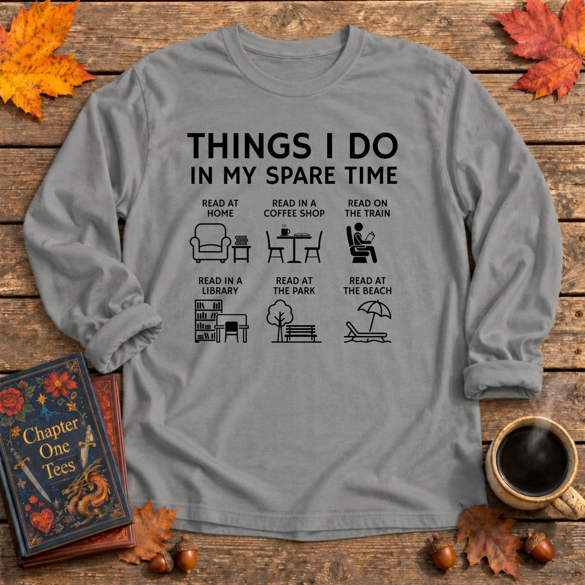 Things I Do Long Sleeve Book Tee