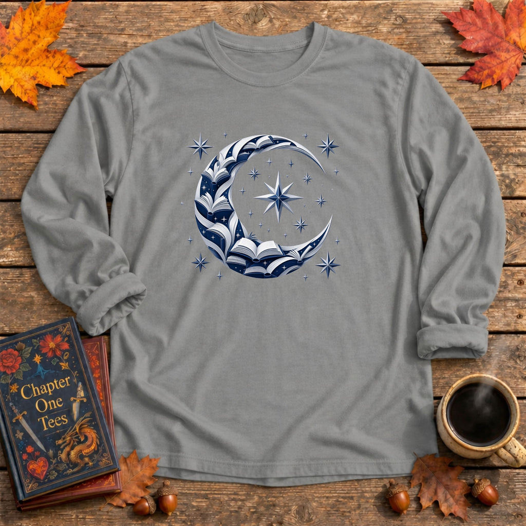 Crescent Moon Long Sleeve Book Tee