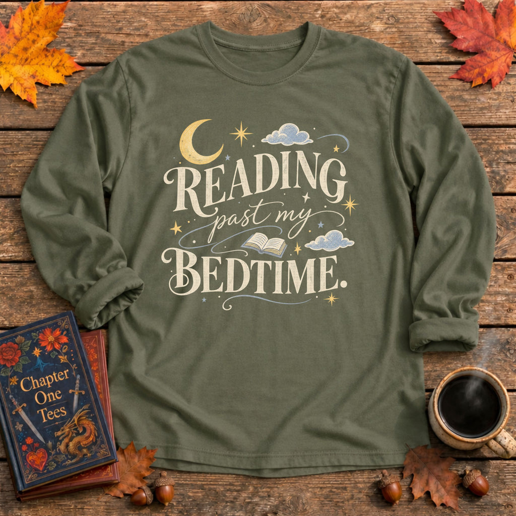 Reading Past My Bedtime Long Sleeve Tee