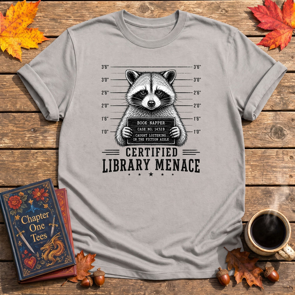 Library Menace Book T-Shirt