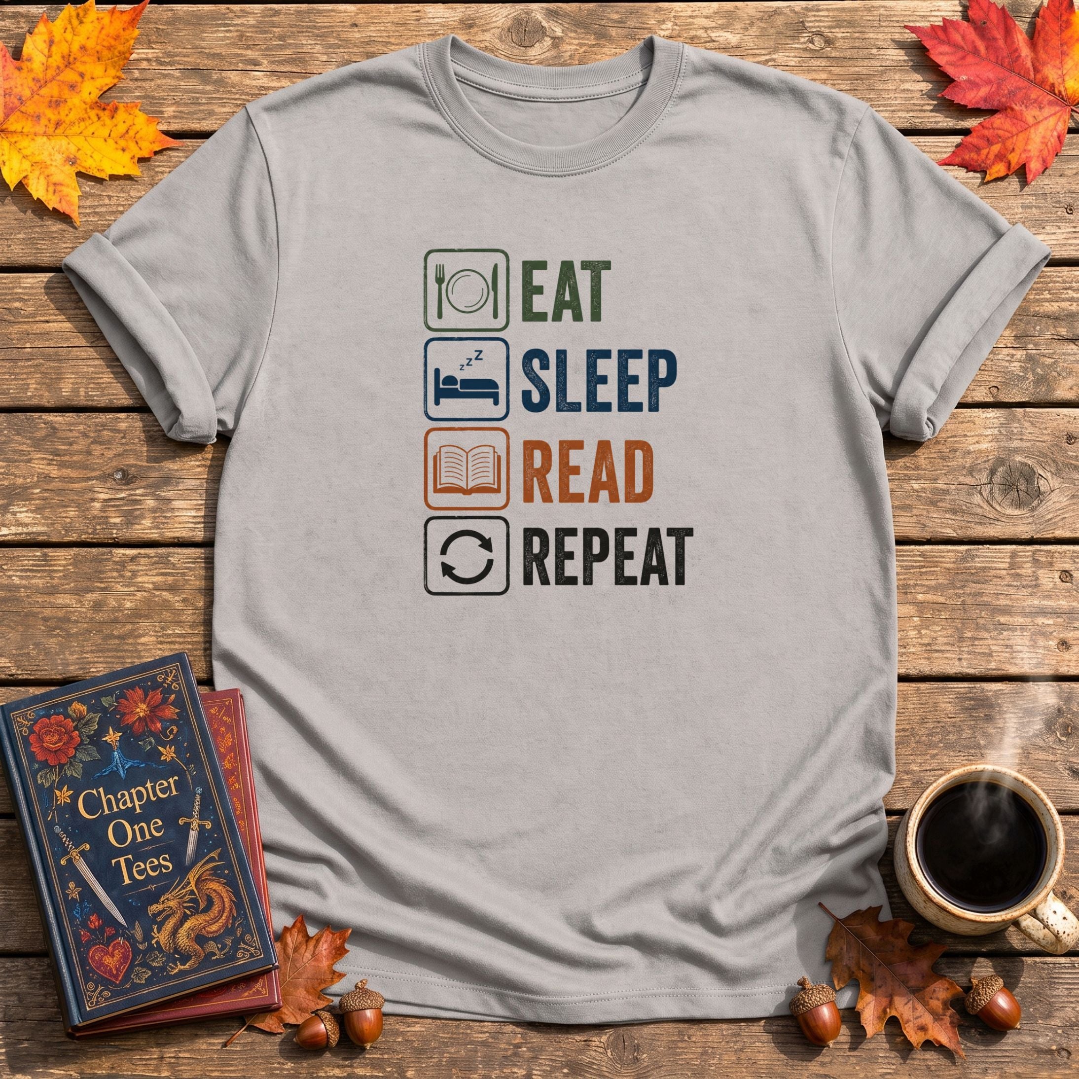 Eat, Sleep, Read, Book T-Shirt