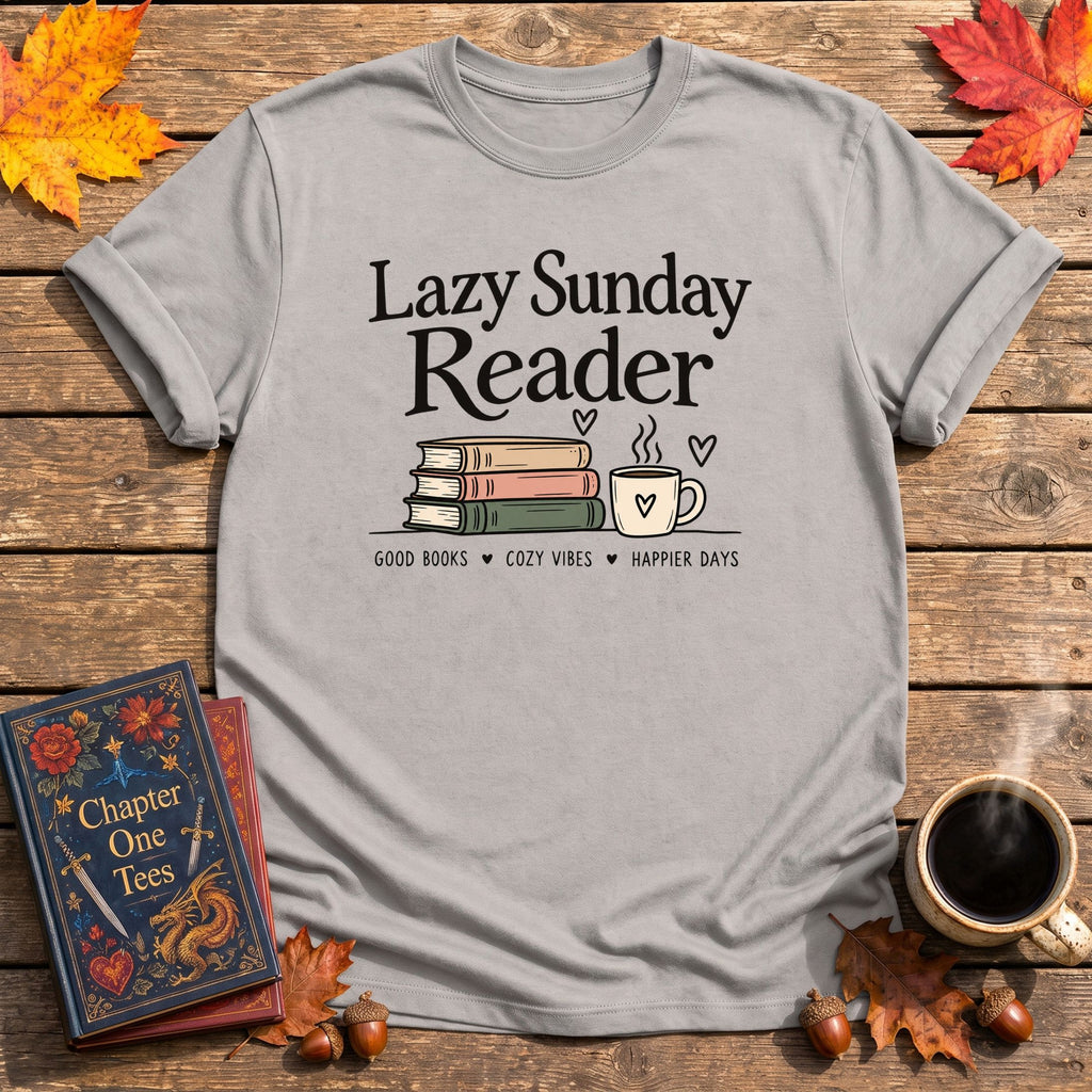 Lazy Sunday Reader T-Shirt