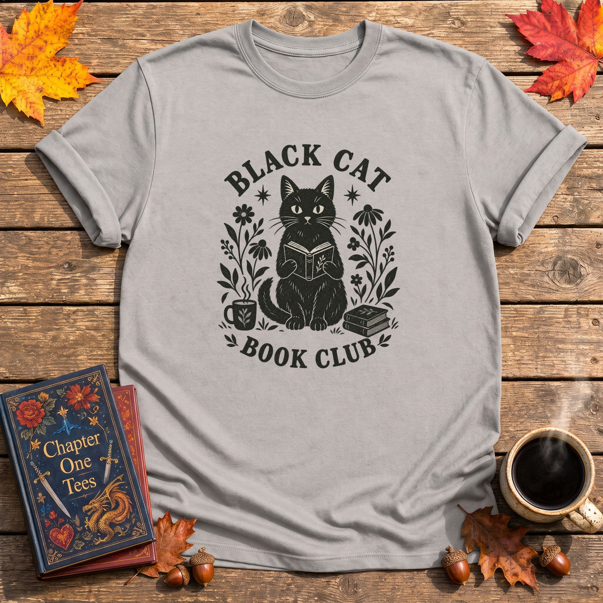 Black Cat Book Club T-Shirt