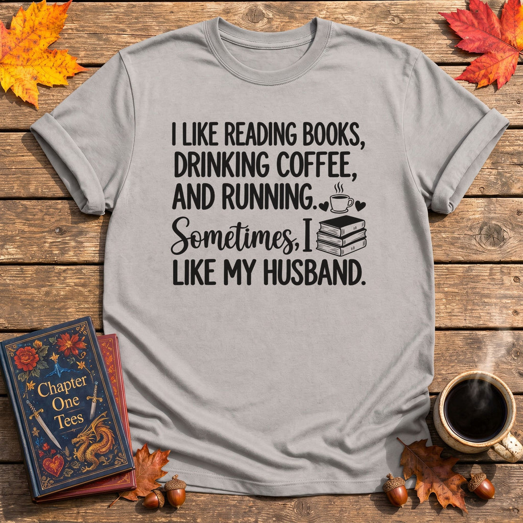Reading Books, Drinking Coffee T-Shirt