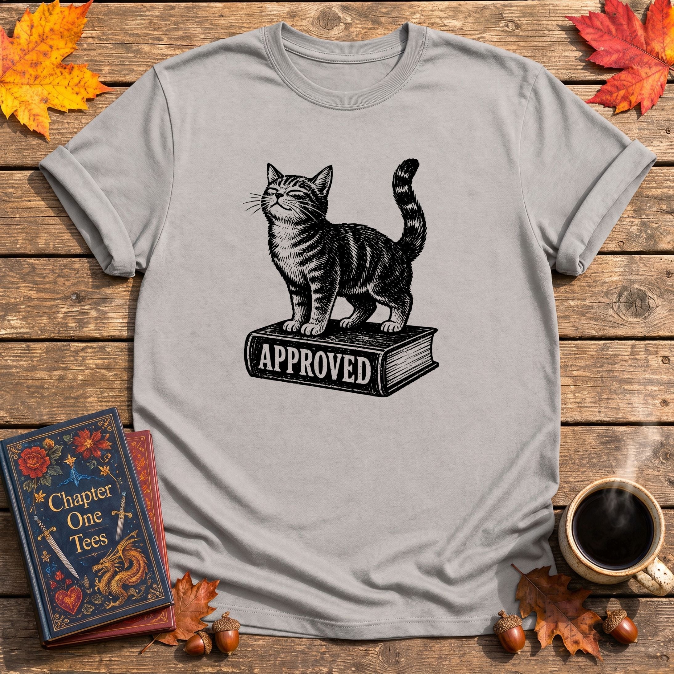 Cat Approved Book T-Shirt