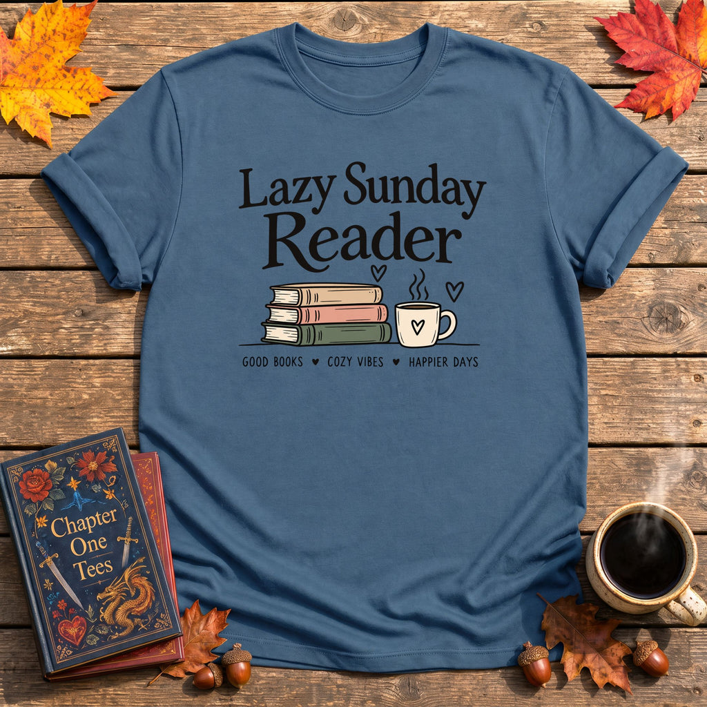 Lazy Sunday Reader T-Shirt